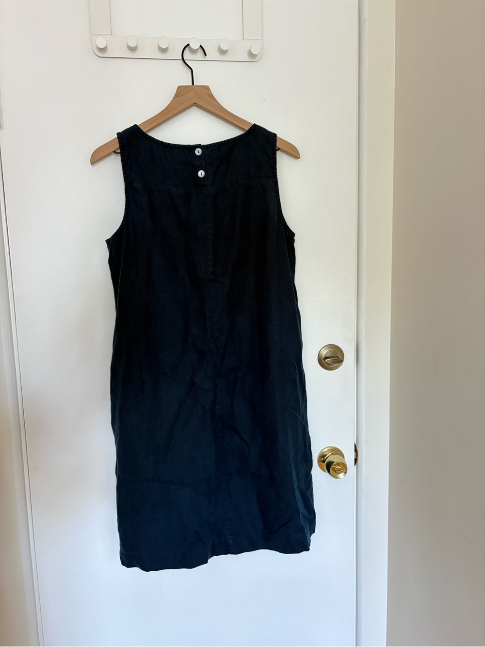 J. Jill linen shift dress in navy blue size M - Picture 2 of 5